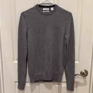 Calvin Klein Men's Charcoal Crewneck Sweater
